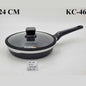 KC46 24cm Frypan Black/Silver Alpen 12c