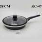 KC47 28cm Frypan Black/Silver Alpen 12c