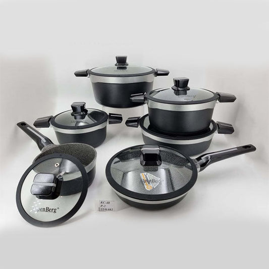 KC48 12Pcs Cok Set Black/Silver Alpen 2c