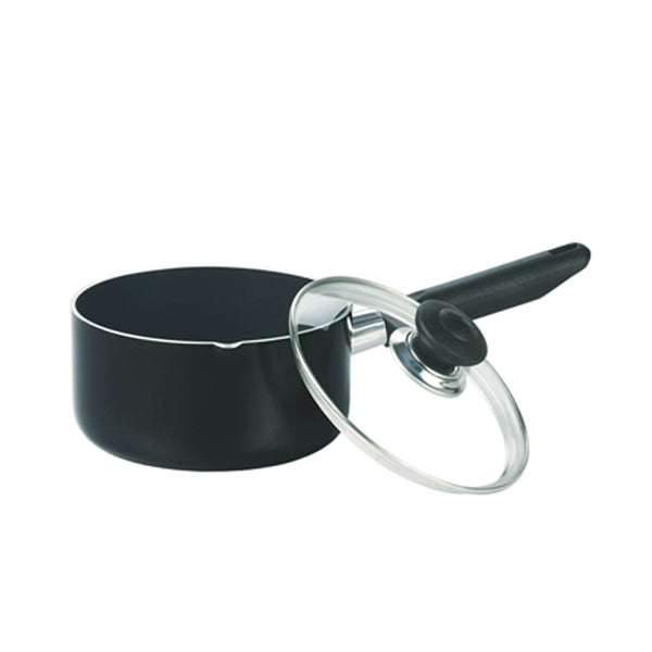 KK7030618 Lumina 18cm Sauce Pan Blk 6c