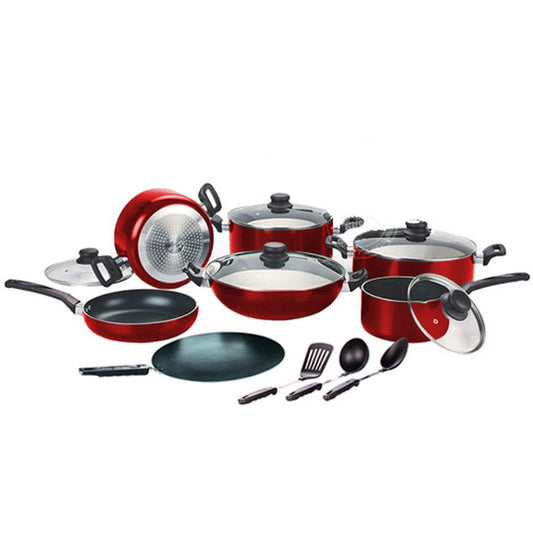 KK7510502 Lumina 15pcs Cook Set RED