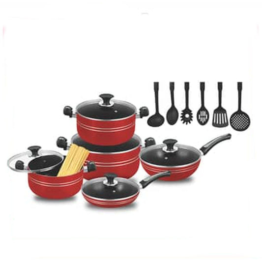 KK7510506 karfto Plus 17pcs Cook Set RED