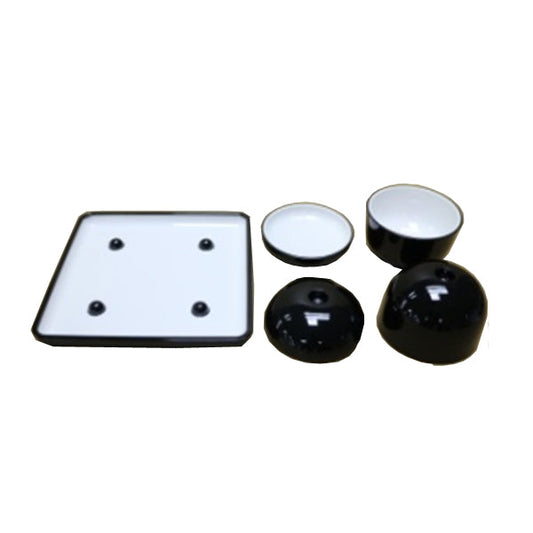 KY1063 Black&White Salad Set 12c