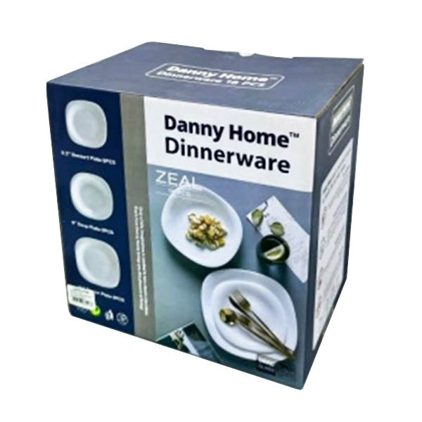 LF18W White 18Pcs Dinner Set-Square 2c