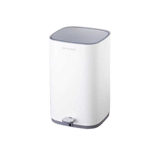 LJT08-10-1 Trash Can 10Ltr White 2c