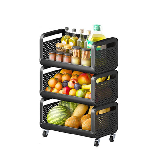 LU-1 3-layer basket-black Iron