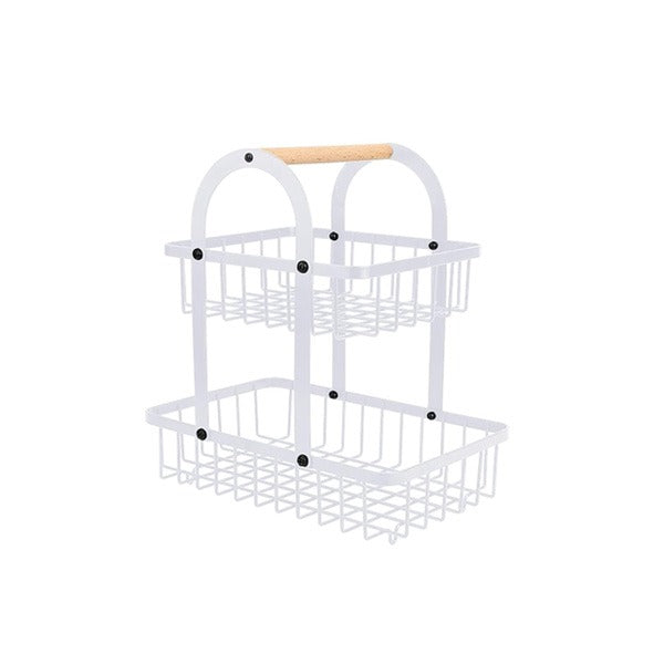 LU-9 2Tier White (H-181) Basket Iron 12c