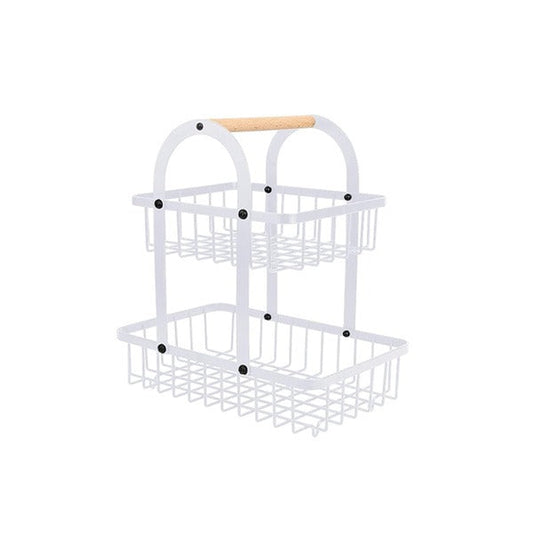 LU-9 2Tier White (H-181) Basket Iron 12c