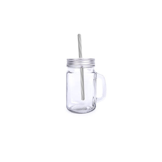 LX-007 Smooth Mason Jar Silver Cover 48c