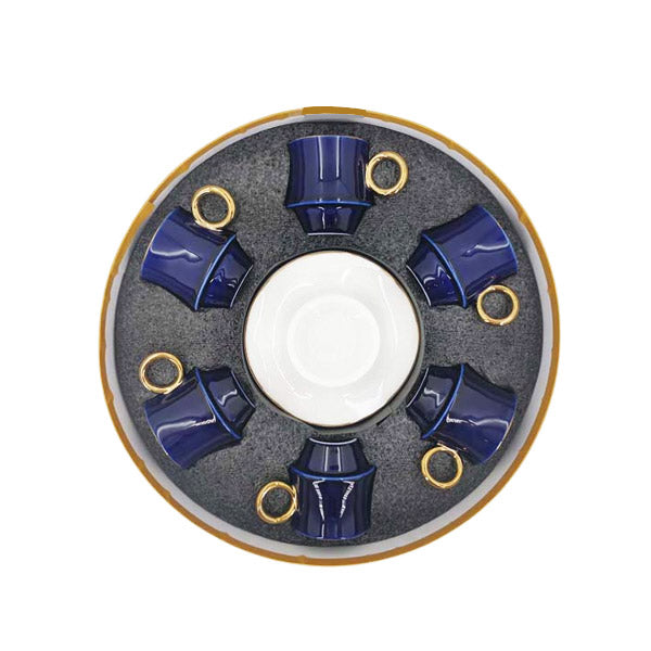 MG229 6pcs CupSaucer Blue/W ANGELA 12c