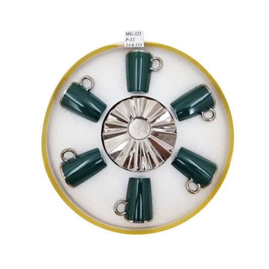 MG321 6Pcs Cup Saucer S-Green ANGELA 12c