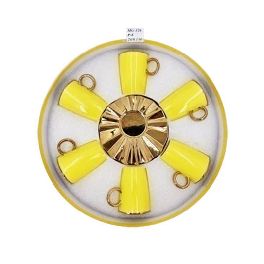 MG326 6pcs Cup Saucer Yellow ANGELA 8c