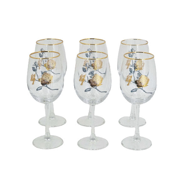 MK128 6ps Goblet Glass Set ANGELA 6c