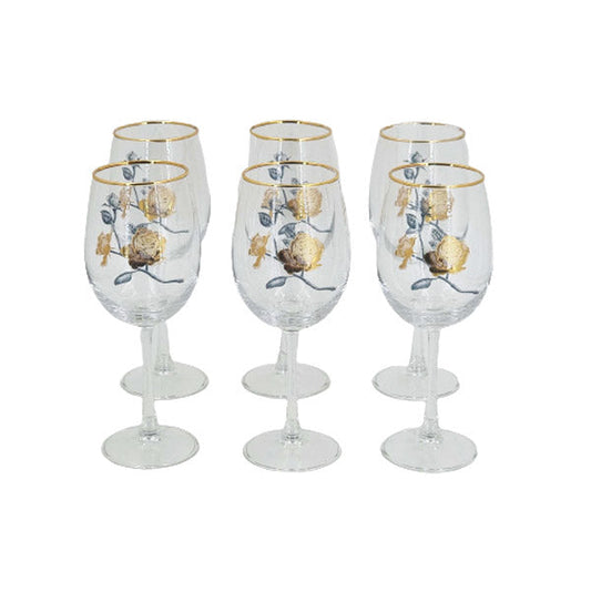 MK128 6ps Goblet Glass Set ANGELA 6c