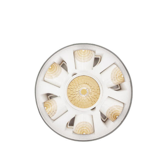MK162 6 Person Cup Saucer Gold