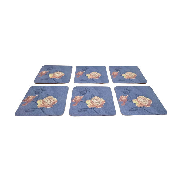 MK133 6pcs Coaster Set Flower Angela 36c
