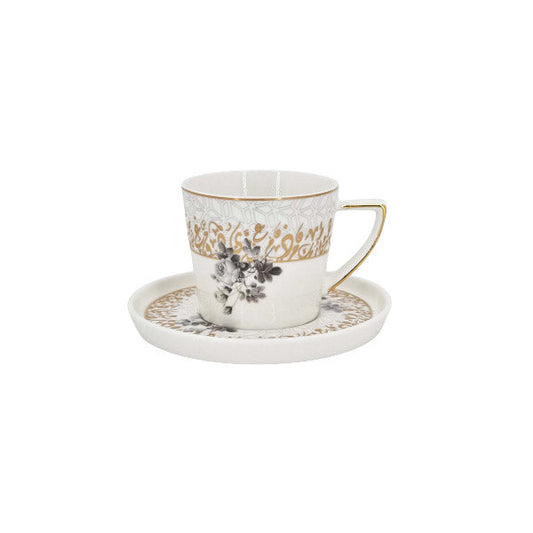 MK229 6Pcs CupSaucer Arabicword ANGELA