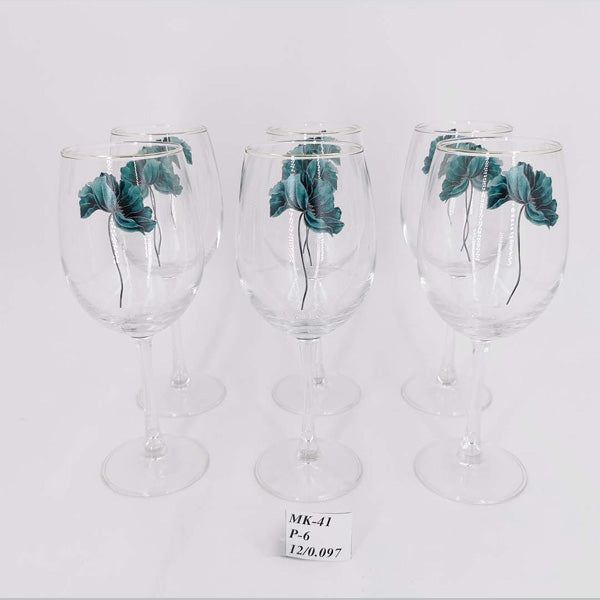 MK41 6ps Goblet Glass Set ANGELA 6c
