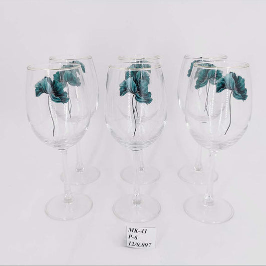 MK41 6ps Goblet Glass Set ANGELA 6c