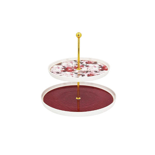 MK59 2Tier Pastry  Flower Angela 12c