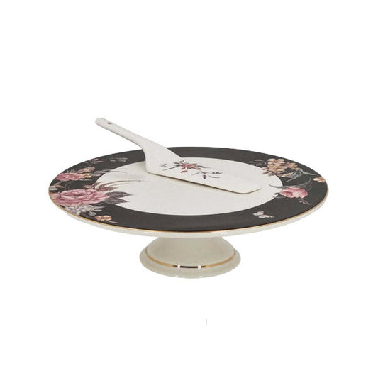 MK83 Red Black Cake Dish with Lifter