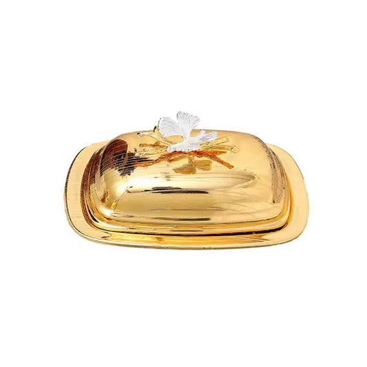 MYD-004 Golden Butter Dish 24c