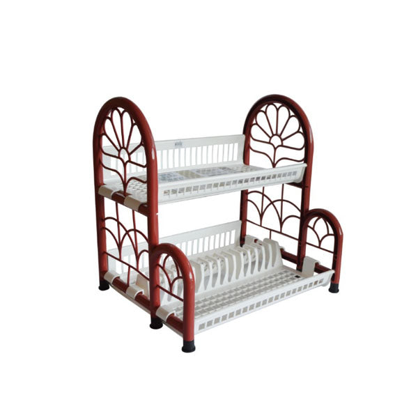PB628/2DR Red 2Tier Dish Rack Thai 1pc