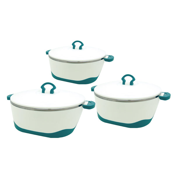 PB633/3 Green 3Pcs Versatile Hot Pot 6pc