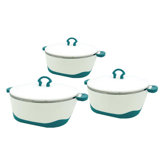 PB633/3 Green 3Pcs Versatile Hot Pot 6pc