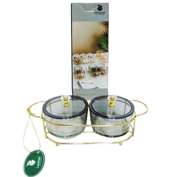 RCF0324G 2Pcs Round Iron Tray