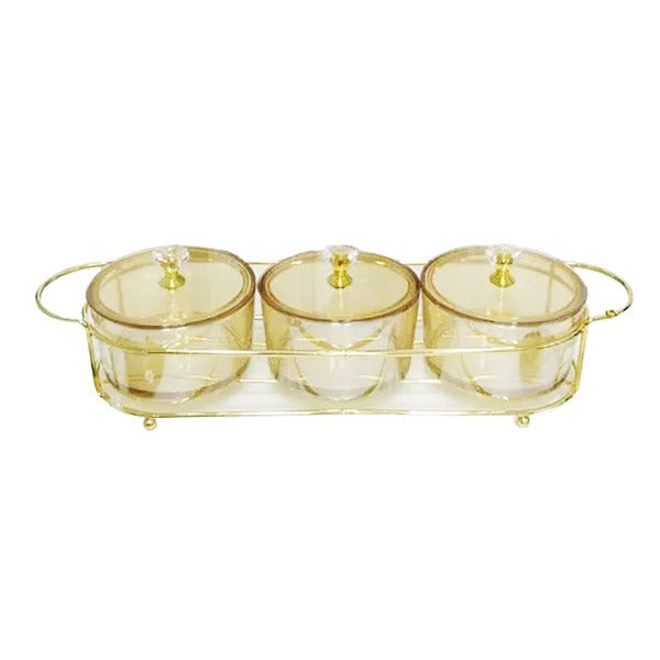 RCF0325A 3Pcs Round Iron Tray
