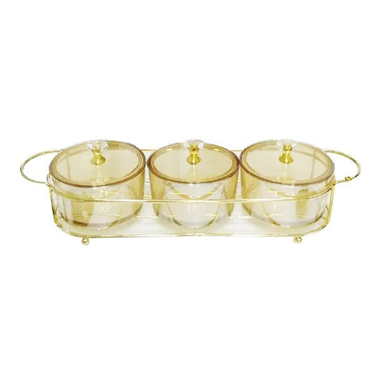 RCF0325A 3Pcs Round Iron Tray