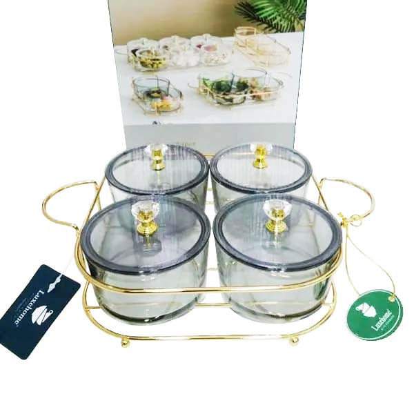 RCF0326G 4PCS ROUND IRON TRAY