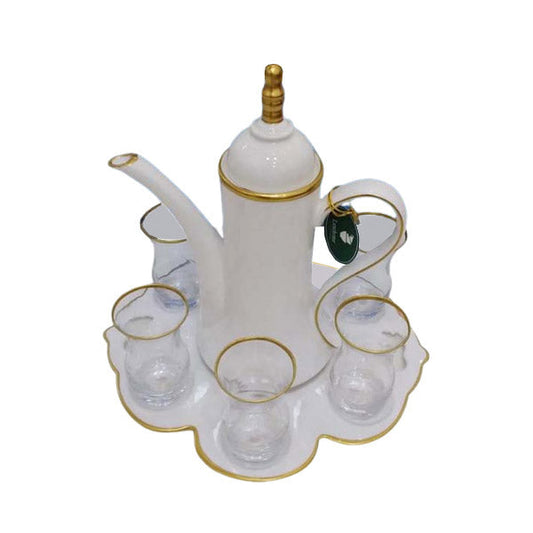 RCF2104W 9PCS TEA SET WHITE COLOR