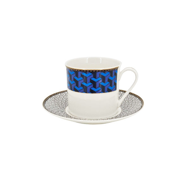 RM279 Blue Gray Cup Saucer Set