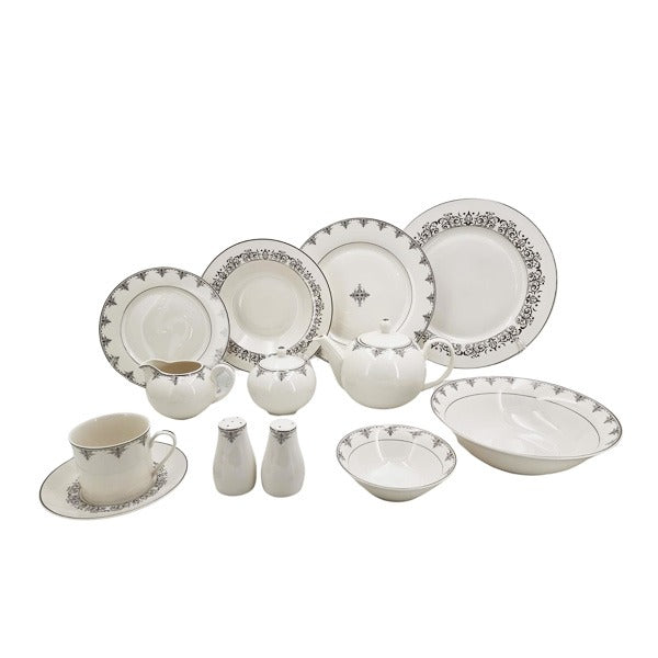 RM271 Blk-D Borders 47Pcs Dinner Set 1c