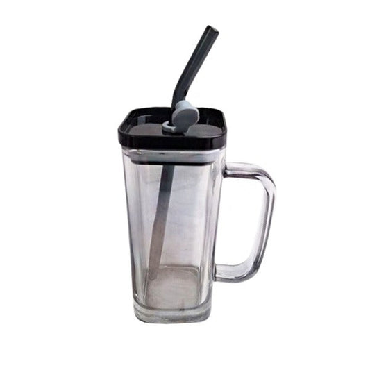 RXG-020 Straw Mug Glas Black-L 275ml 60c