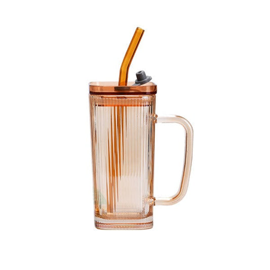 RXG-021 Straw Mug Glass Amber 275ml 60c