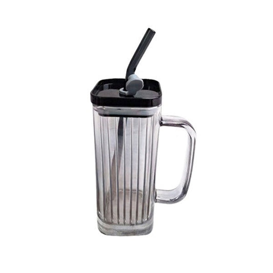 RXG-022 Straw Mug Glass Black 275ml 60c