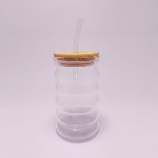 RXG-027 Glass With Straw 450ml 98c