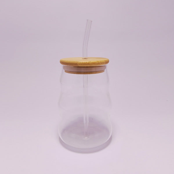 RXG-029 Glass With Straw 530ml MW 98c