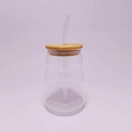RXG-029 Glass With Straw 530ml MW 98c