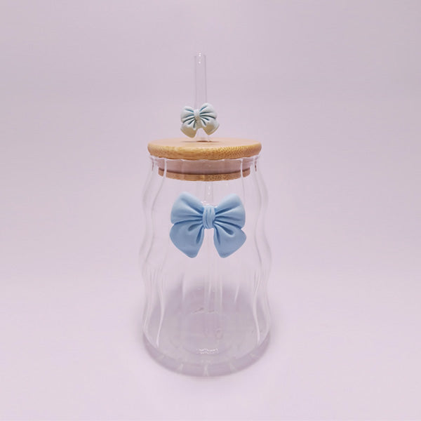 RXG-037 Glass With Straw 530ml 96c