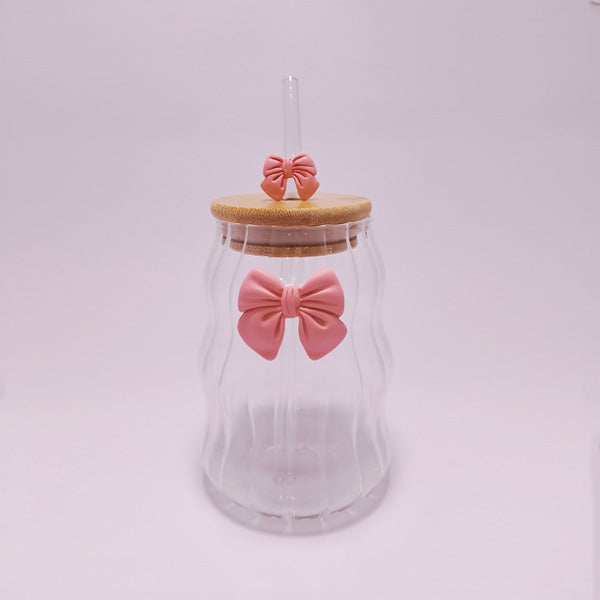 RXG-037 Glass With Straw 530ml 96c