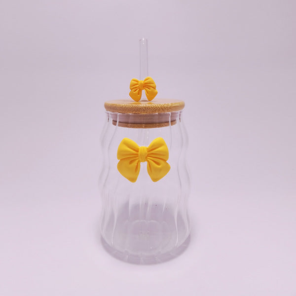 RXG-037 Glass With Straw 530ml 96c