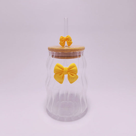 RXG-037 Glass With Straw 530ml 96c