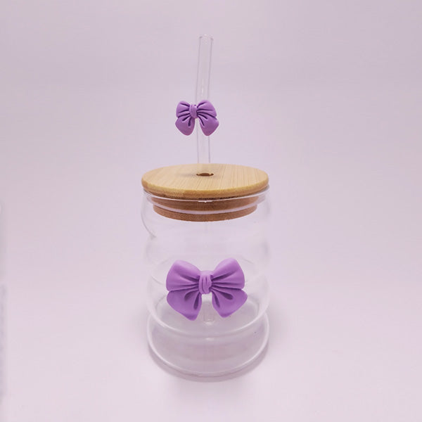 RXG-038 Glass With Straw 350ml 96c
