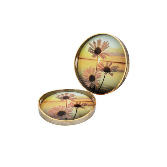RY222 Round 2 Piece Serving Tray
