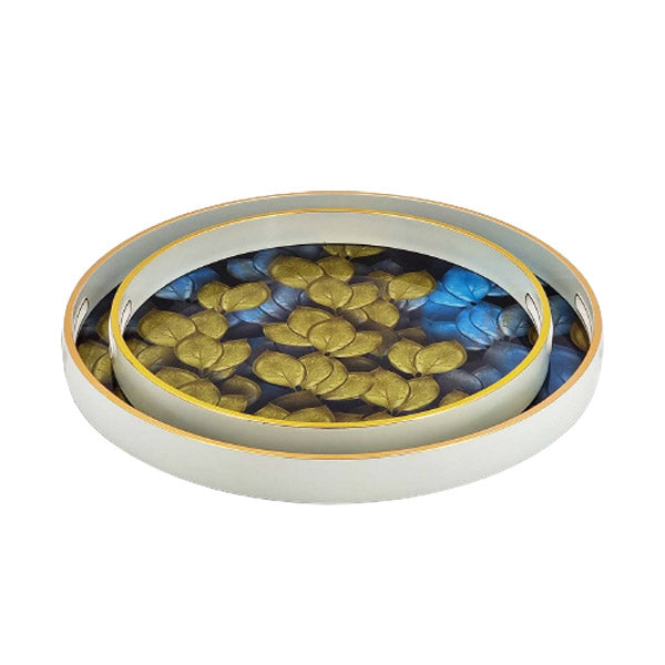 RY134 2Ps Round Serving Tray Angela 4c
