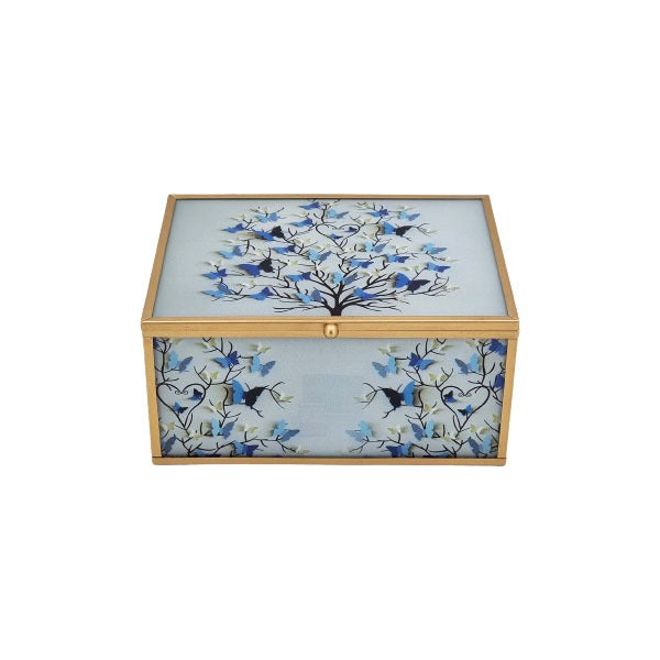 RY271 J Box Blue M Butterfly  ANGELA 8c
